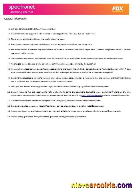 Nigeria Spectranet amazing internet internet utility bill, 3 pages1